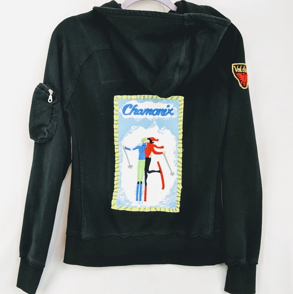 Neve Jackets & Blazers - Neve Hoodie Jacket Sz S Embroidered Charmonix